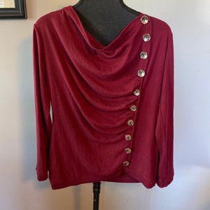 EUC sweater with gold button details sz Med